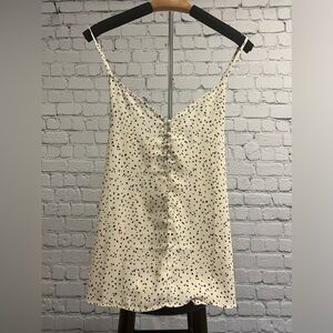 Pleione abstract dot tank top cream size M